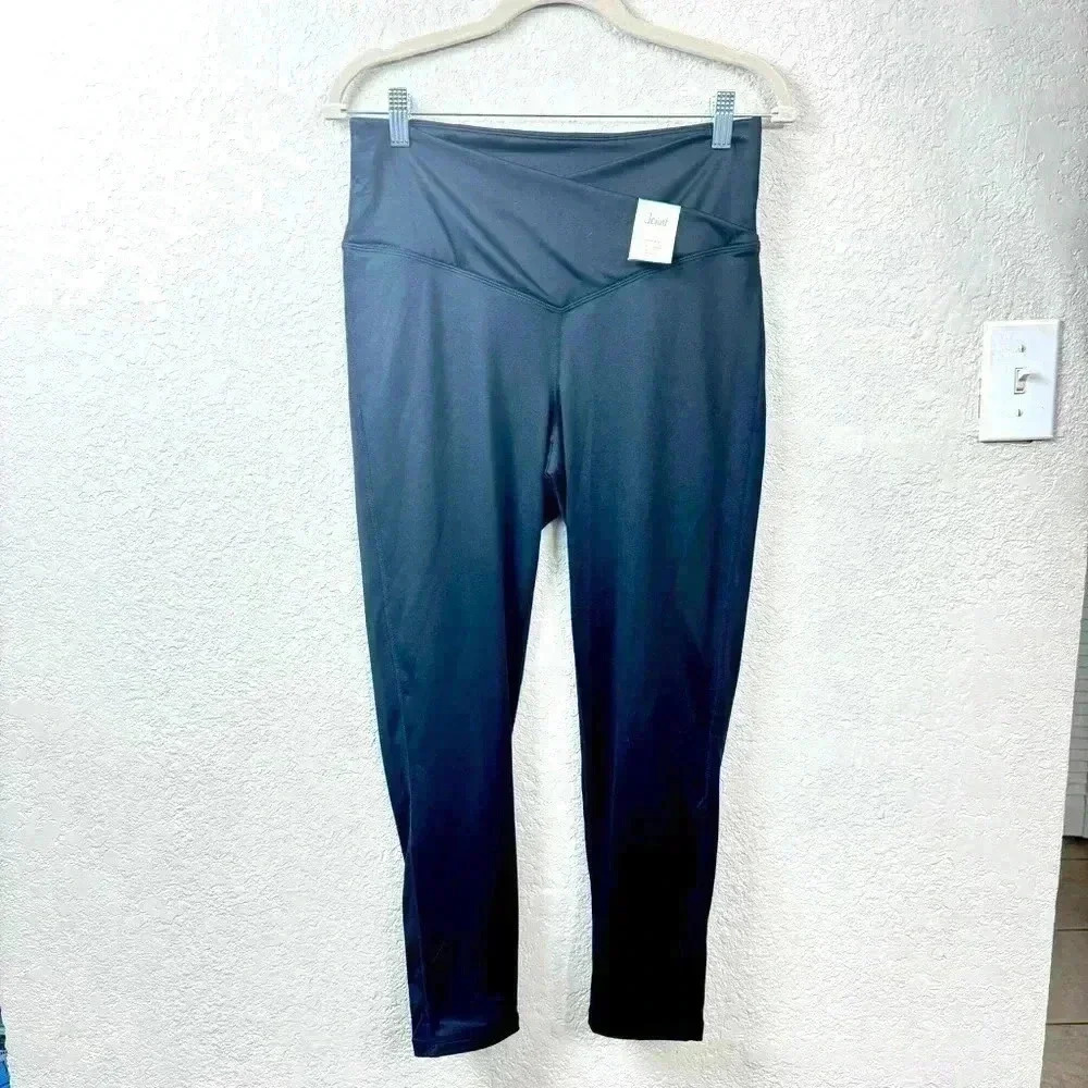 NWT Jenni Highrise Crossband 7/8 Black Leggings - Size L